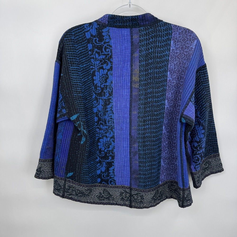 JOHN MARK Bohemian Patchwork Kimono Jacket Womens… - image 7